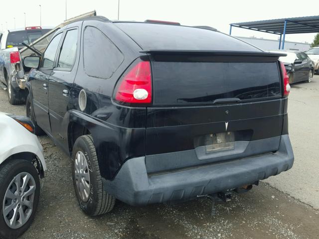 3G7DA03E64S553013 - 2004 PONTIAC AZTEK BLACK photo 3