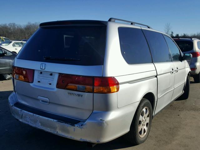 5FNRL186X3B043909 - 2003 HONDA ODYSSEY EX SILVER photo 4