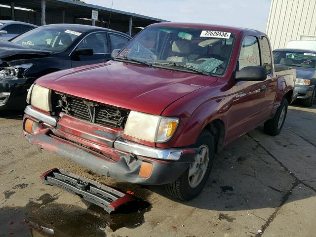 4TAVL52N0YZ671982 - 2000 TOYOTA TACOMA XTR RED photo 2