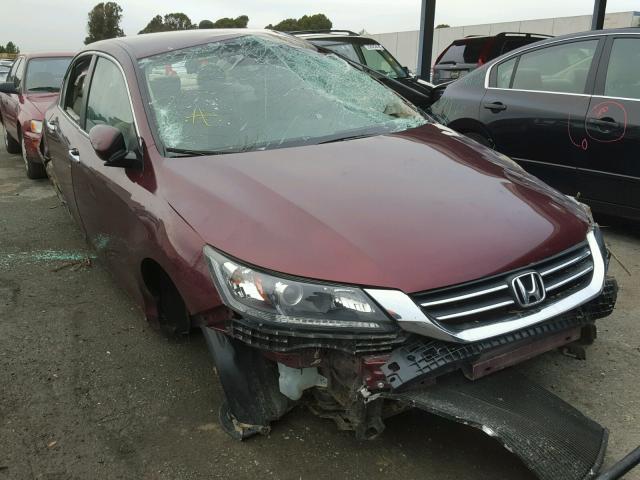 1HGCR2F39FA201481 - 2015 HONDA ACCORD LX BURGUNDY photo 1