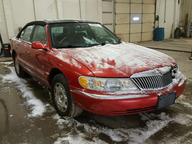 1LNFM97V0WY683652 - 1998 LINCOLN CONTINENTA MAROON photo 1