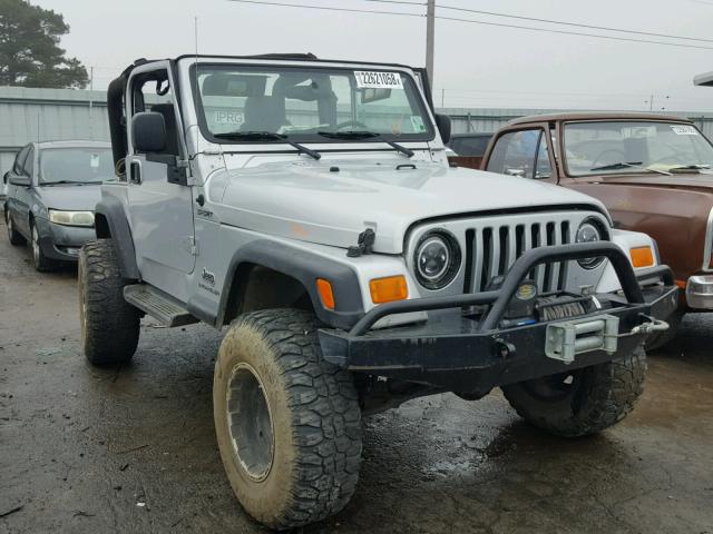 1J4FA49S33P351218 - 2003 JEEP WRANGLER / SILVER photo 1