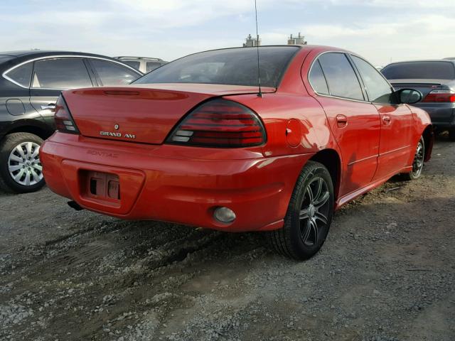 1G2NF52F64M523013 - 2004 PONTIAC GRAND AM S RED photo 4