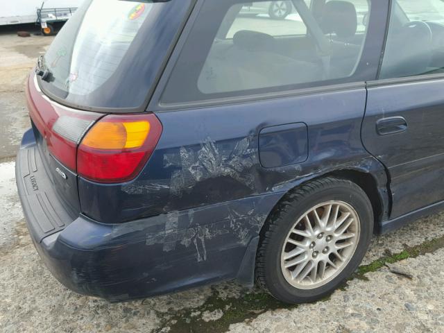 4S3BH625547303754 - 2004 SUBARU LEGACY L S BLUE photo 9