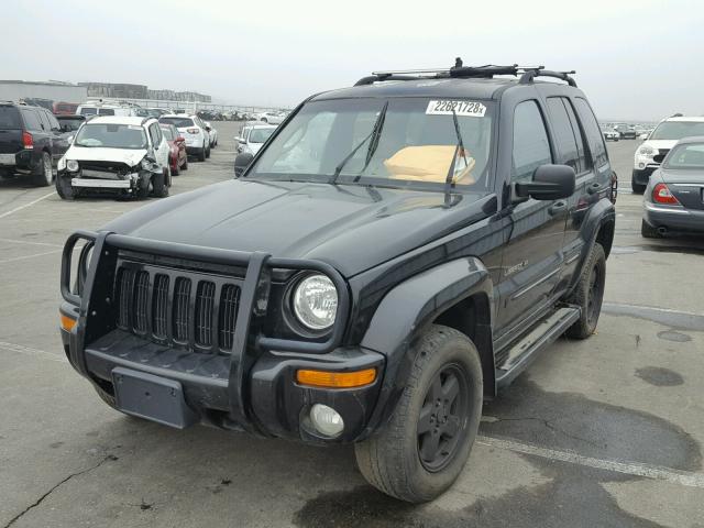 1J4GL58K02W296690 - 2002 JEEP LIBERTY LI BLACK photo 2