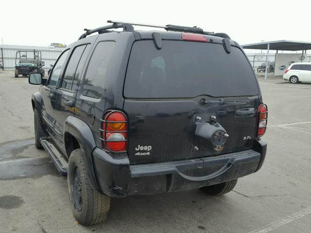 1J4GL58K02W296690 - 2002 JEEP LIBERTY LI BLACK photo 3