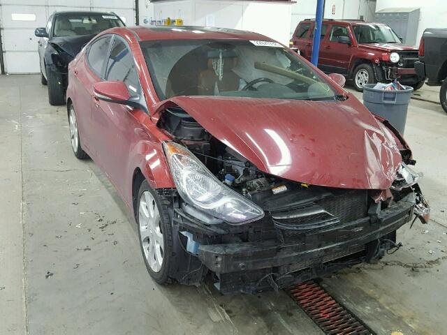 KMHDH4AE7BU114838 - 2011 HYUNDAI ELANTRA GL RED photo 1