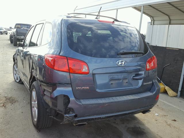 5NMSH13E67H026708 - 2007 HYUNDAI SANTA FE S BLUE photo 3