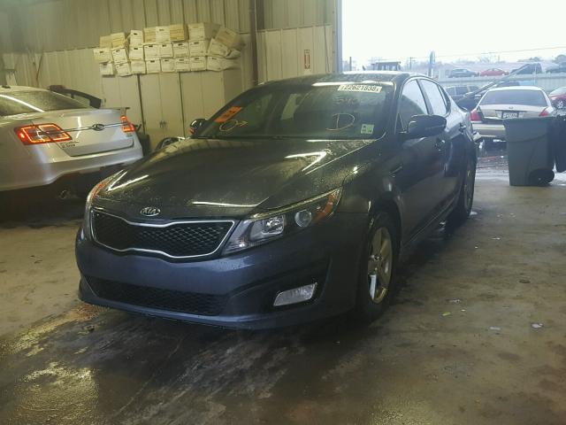 KNAGM4A79F5545077 - 2015 KIA OPTIMA LX BLUE photo 2