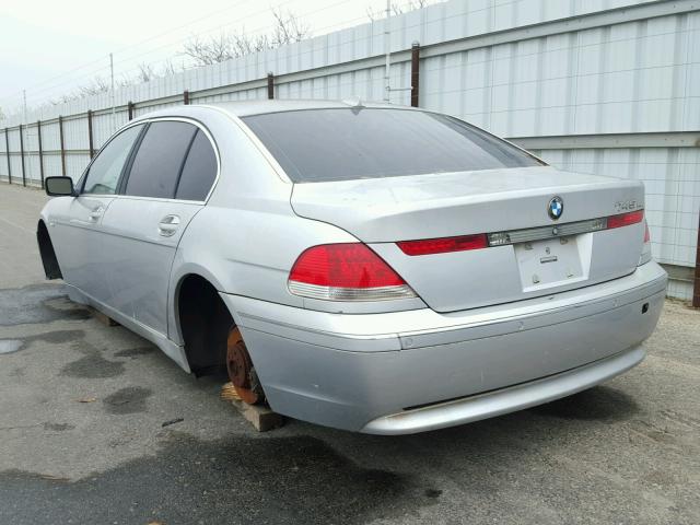 WBAGN63422DR05088 - 2002 BMW 745 LI SILVER photo 3