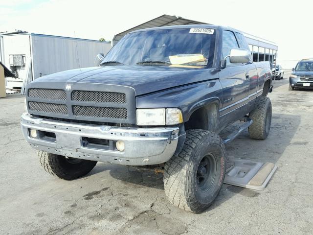 3B7HF13Z8TG113616 - 1996 DODGE RAM 1500 CHARCOAL photo 2