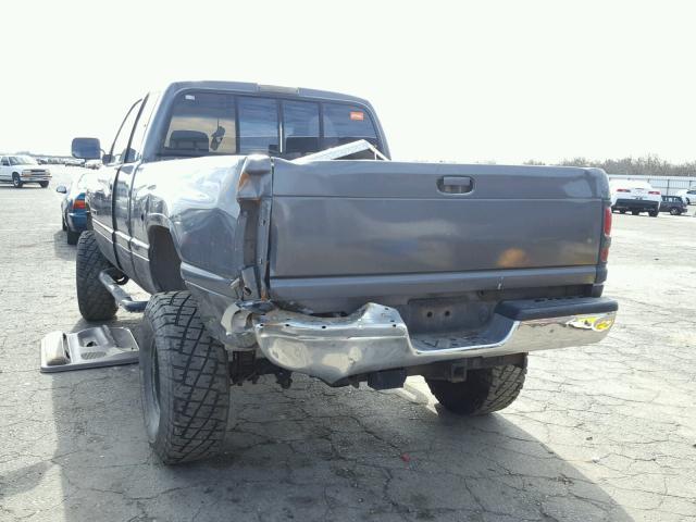 3B7HF13Z8TG113616 - 1996 DODGE RAM 1500 CHARCOAL photo 3