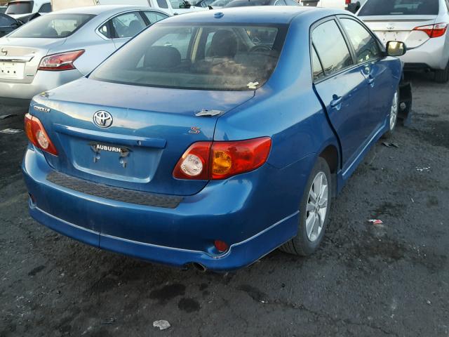 1NXBU40E49Z014114 - 2009 TOYOTA COROLLA BA BLUE photo 4