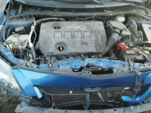 1NXBU40E49Z014114 - 2009 TOYOTA COROLLA BA BLUE photo 7