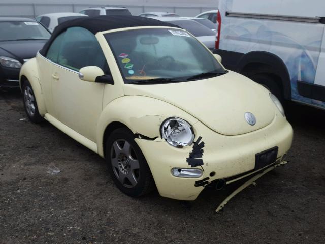 3VWCK21Y63M311776 - 2003 VOLKSWAGEN NEW BEETLE 黄色 照片 1