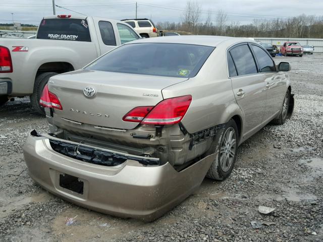 4T1BK36B95U052347 - 2005 TOYOTA AVALON XL GOLD photo 4