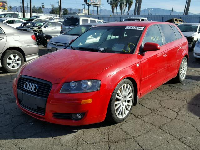 WAUNF78P26A066399 - 2006 AUDI A3 2.0 PRE RED photo 2