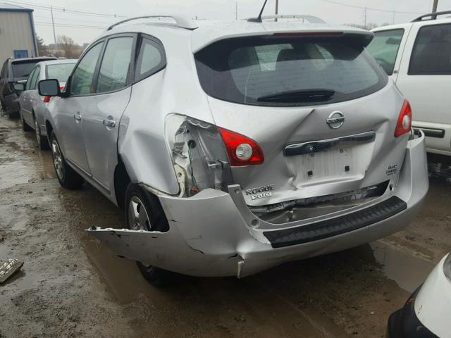 JN8AS5MV1EW710986 - 2014 NISSAN ROGUE SELE SILVER photo 3