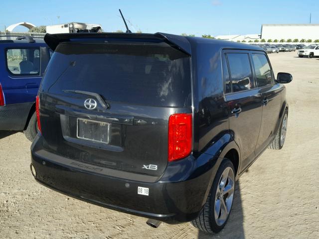 JTLKE50E281009912 - 2008 SCION XB BLACK photo 4