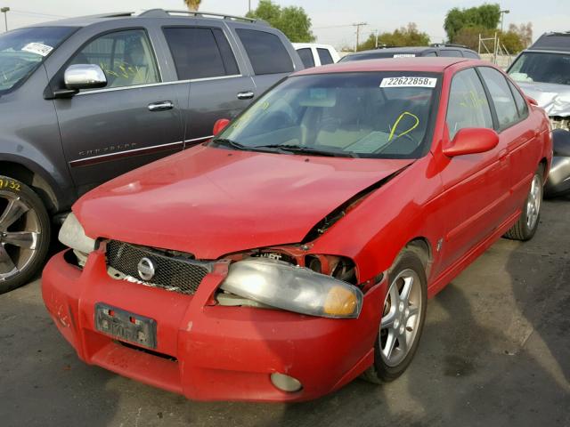 3N1AB51D92L707085 - 2002 NISSAN SENTRA SE- RED photo 2