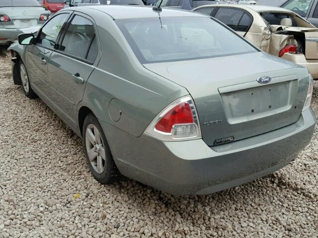 3FAHP07Z69R149308 - 2009 FORD FUSION SE GREEN photo 3