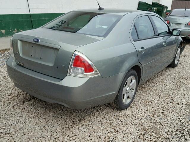 3FAHP07Z69R149308 - 2009 FORD FUSION SE GREEN photo 4