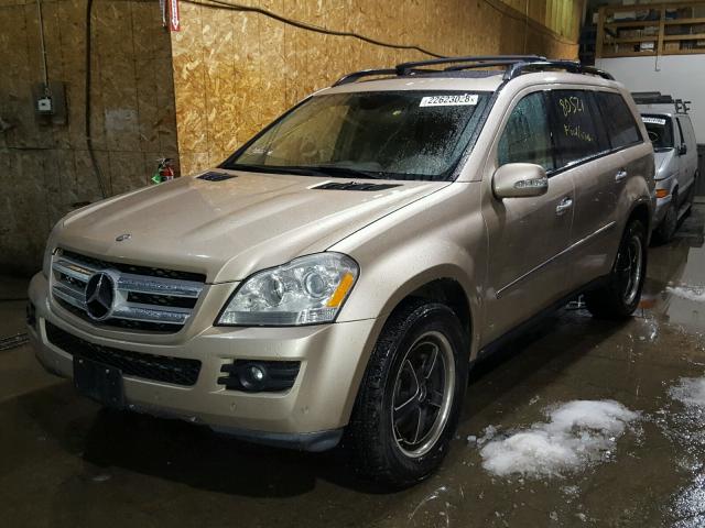 4JGBF71E47A234569 - 2007 MERCEDES-BENZ GL 450 4MA GOLD photo 2