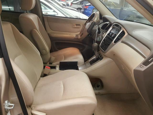 JTEEP21A360156560 - 2006 TOYOTA HIGHLANDER GOLD photo 5