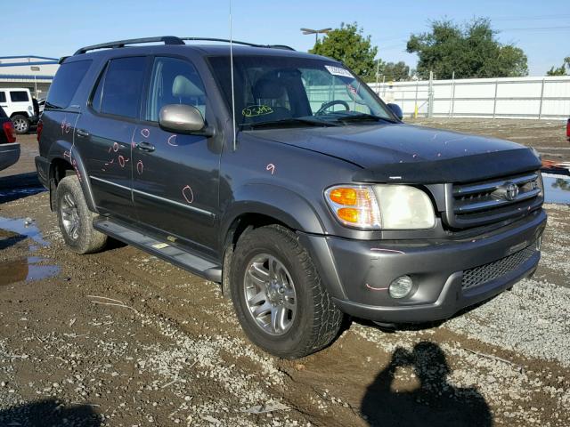 5TDZT38A24S223155 - 2004 TOYOTA SEQUOIA LI CHARCOAL photo 1