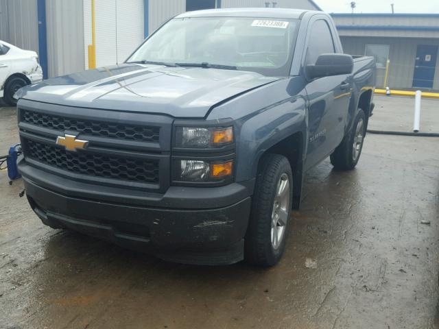 1GCNCPEH2EZ364346 - 2014 CHEVROLET SILVERADO BLUE photo 2