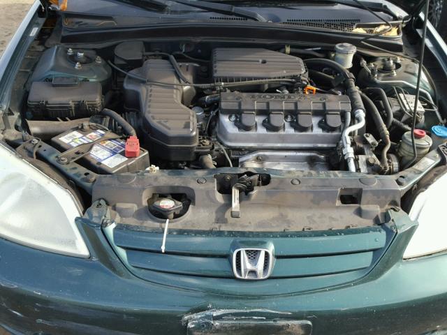 1HGEN26512L000355 - 2002 HONDA CIVIC GX GREEN photo 7