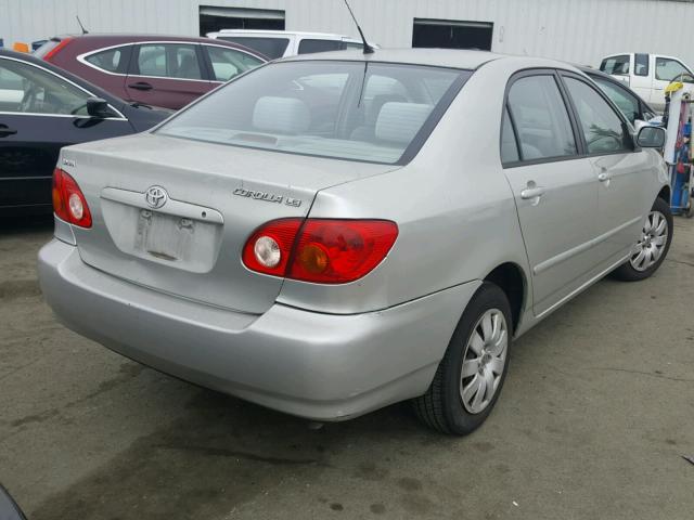 1NXBR32E44Z261862 - 2004 TOYOTA COROLLA CE GRAY photo 4