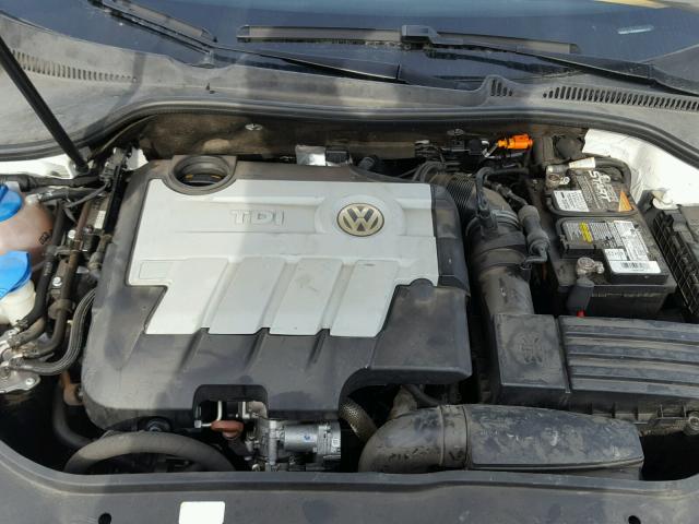 3VWAL71K59M085722 - 2009 VOLKSWAGEN JETTA TDI WHITE photo 7