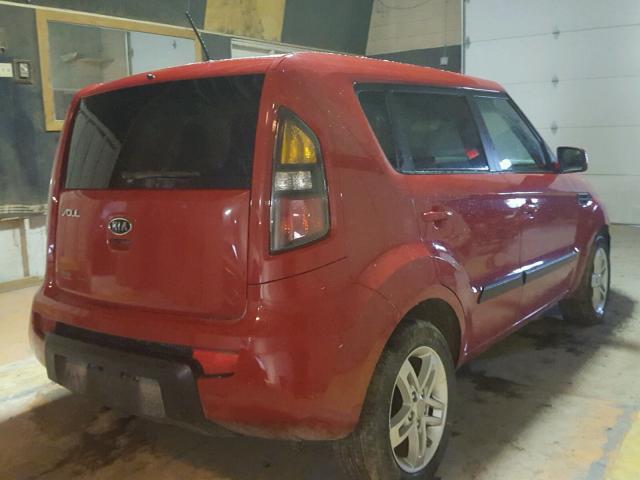 KNDJT2A28B7238213 - 2011 KIA SOUL + RED photo 4