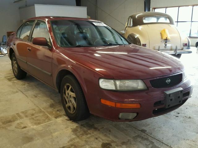 JN1CA21D2TM403100 - 1996 NISSAN MAXIMA GLE MAROON photo 1