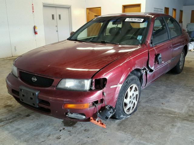 JN1CA21D2TM403100 - 1996 NISSAN MAXIMA GLE MAROON photo 2