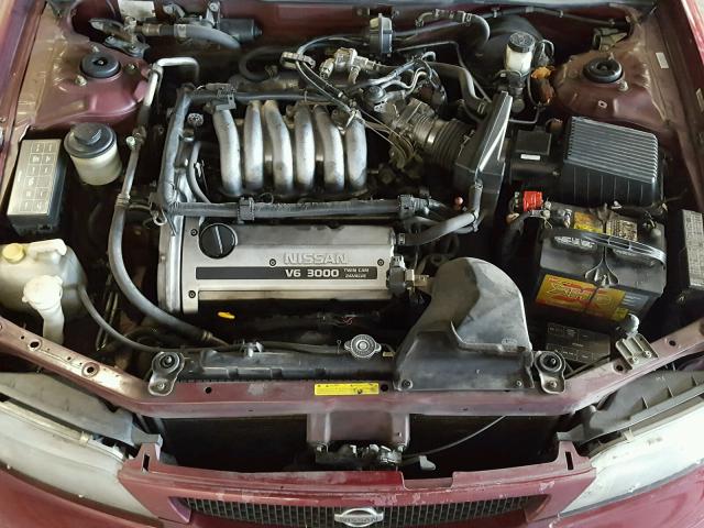 JN1CA21D2TM403100 - 1996 NISSAN MAXIMA GLE MAROON photo 7