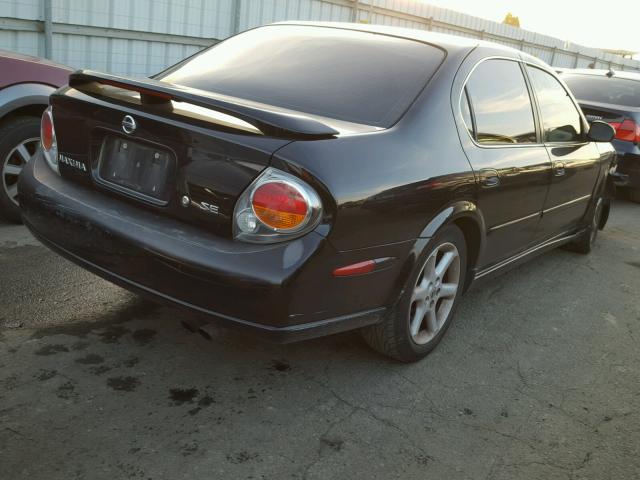 JN1DA31A62T316305 - 2002 NISSAN MAXIMA GLE BLACK photo 4