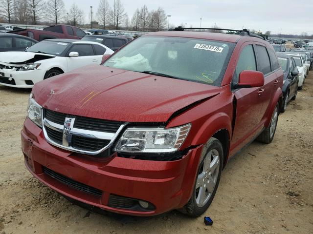 3D4PG5FV0AT104313 - 2010 DODGE JOURNEY SX RED photo 2