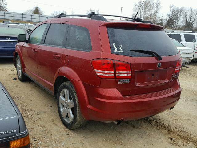 3D4PG5FV0AT104313 - 2010 DODGE JOURNEY SX RED photo 3