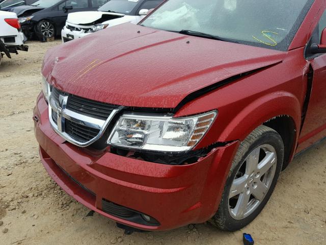 3D4PG5FV0AT104313 - 2010 DODGE JOURNEY SX RED photo 9