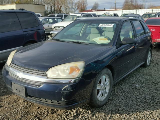 1G1ZT64845F172630 - 2005 CHEVROLET MALIBU MAX BLUE photo 2