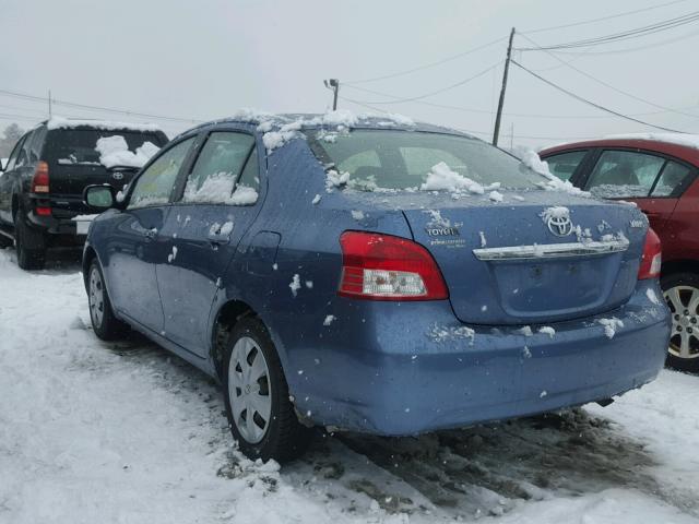 JTDBT923784015532 - 2008 TOYOTA YARIS BLUE photo 3