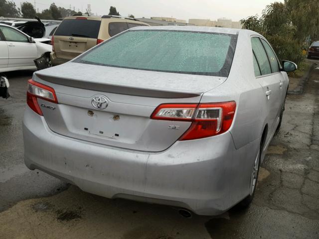 4T1BF1FK3CU173025 - 2012 TOYOTA CAMRY BASE SILVER photo 4