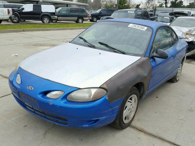 3FAKP1136YR121734 - 2000 FORD ESCORT ZX2 BLUE photo 2