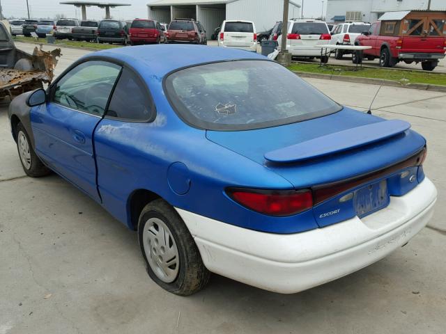 3FAKP1136YR121734 - 2000 FORD ESCORT ZX2 BLUE photo 3