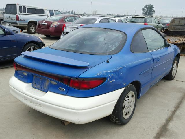 3FAKP1136YR121734 - 2000 FORD ESCORT ZX2 BLUE photo 4