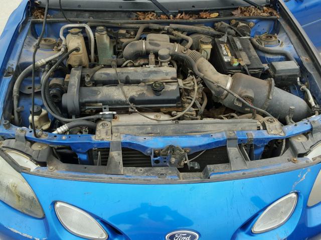 3FAKP1136YR121734 - 2000 FORD ESCORT ZX2 BLUE photo 7