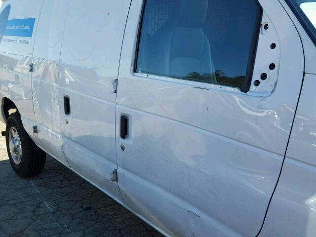 1FTNE2EW1BDA31236 - 2011 FORD ECONOLINE WHITE photo 9