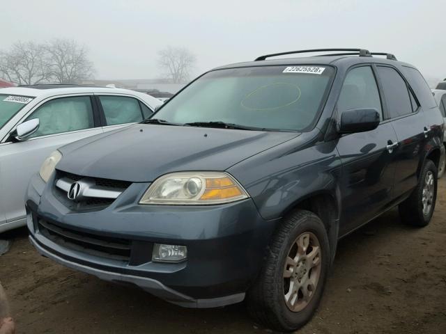 2HNYD18846H550677 - 2006 ACURA MDX TOURIN BLUE photo 2